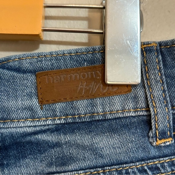 Vintage Y2K Low Rise Denim Skort Button Up Front Frayed - Picture 15 of 15